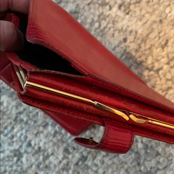 Authentic Louis Vuitton Red Epi Wallet - Picture 11 of 13